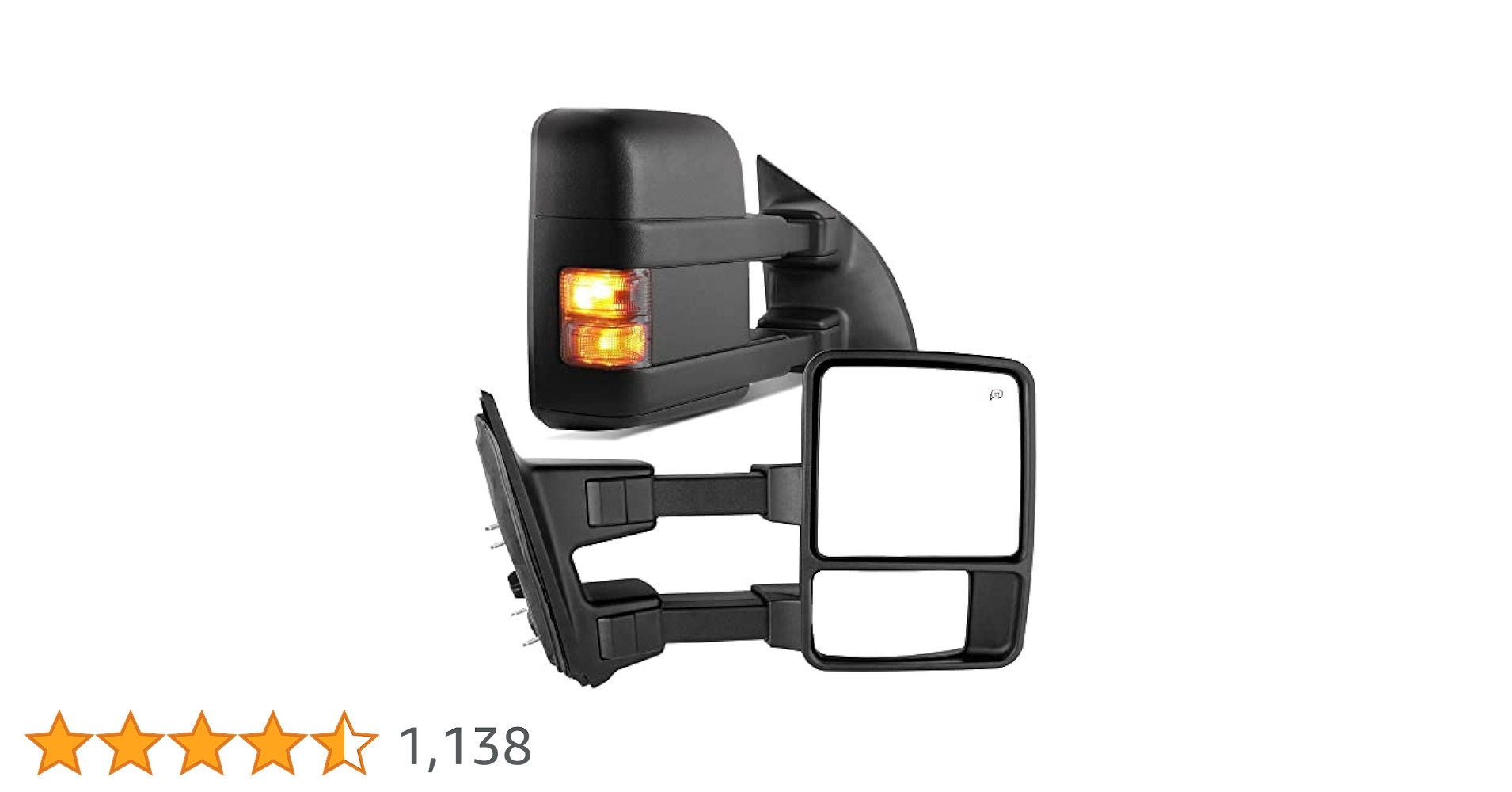Amazon.co.jp: YITAMOTOR 牽引ミラー 99-07 フォード F250/F350